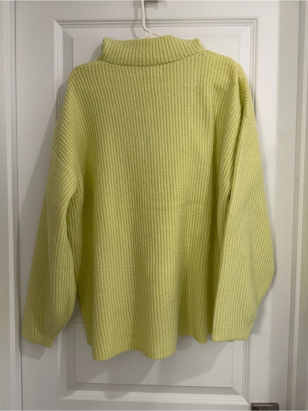 Daily Ritual Neon Zip-Neck Oversized Sweater - Picture 5 of 6